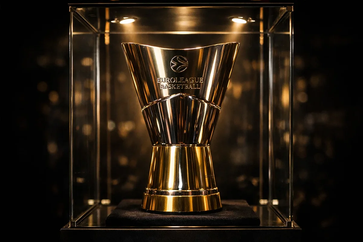 Trofeo de la Euroliga de baloncesto en vitrina